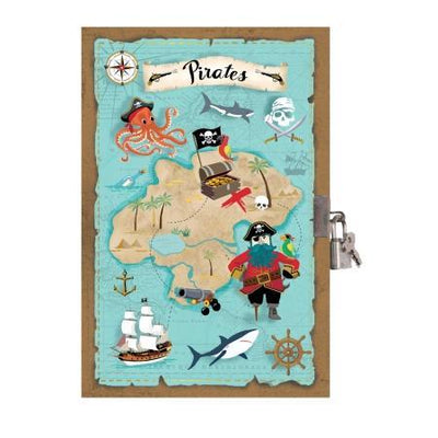 CRT Journal Intime avec Cadenas-Journal Intime-Cartes d'art-Pirates-Papeterie du Dôme