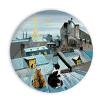 CRT Magnet Décapsuleur-Papeterie-Cartes d'art-Chats sur Toit de Paris-Papeterie du Dôme