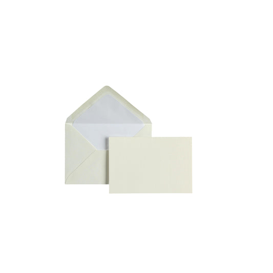 CRW 15 Cartes 15 Enveloppes Vergé DL-Set écriture-Crown Mill-Crème-Papeterie du Dôme