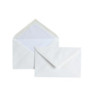 CRW 25 Enveloppes 9x14 Vergé-Enveloppes-Crown Mill-Blanc-Papeterie du Dôme