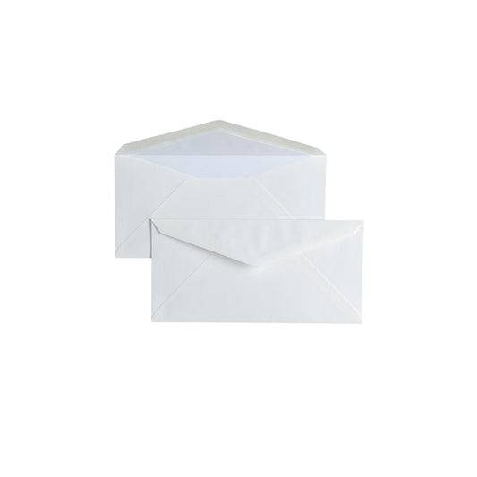 CRW 25 Enveloppes DL Vergé-Enveloppes-Crown Mill-Blanc-Papeterie du Dôme
