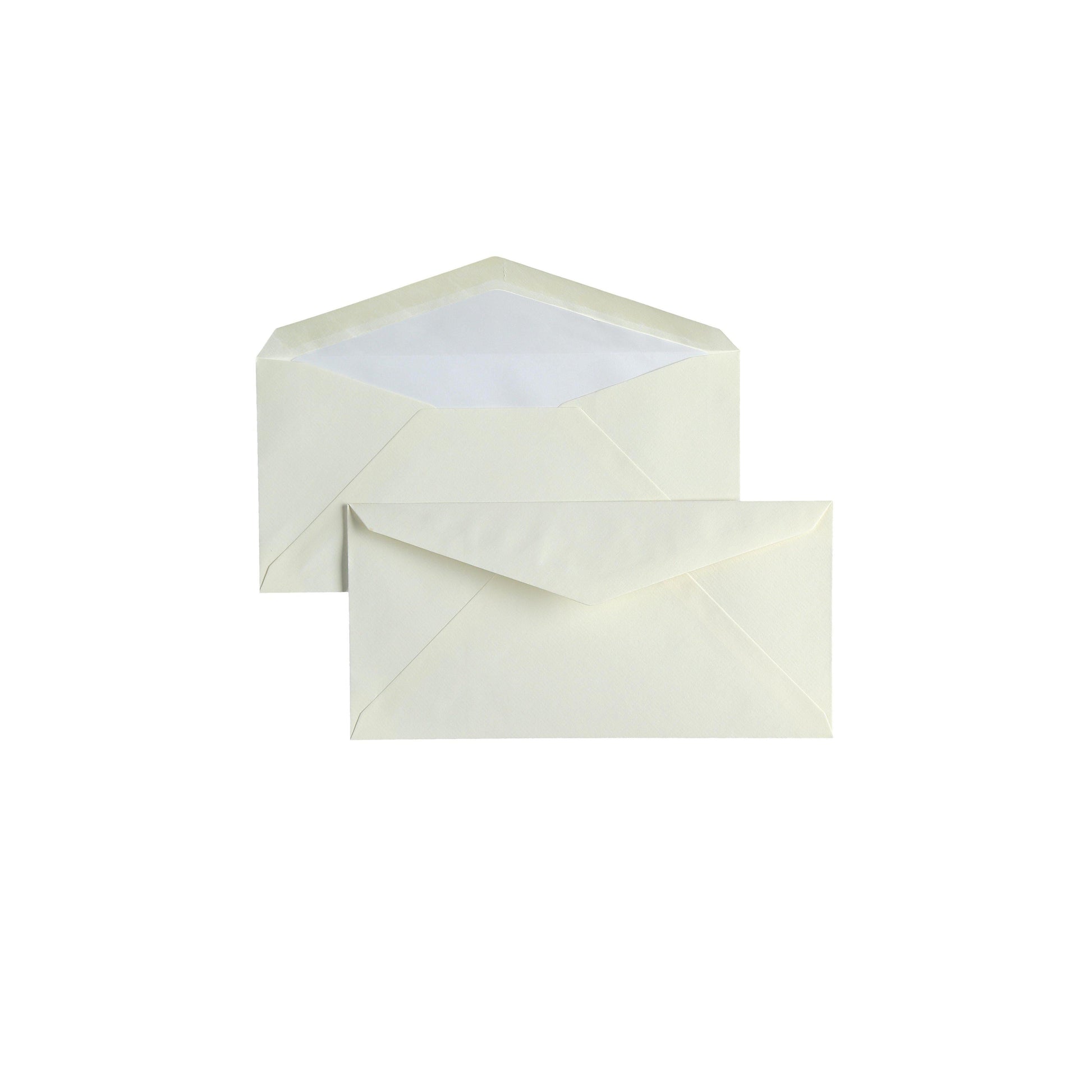 CRW 25 Enveloppes DL Vergé-Enveloppes-Crown Mill-Crème-Papeterie du Dôme