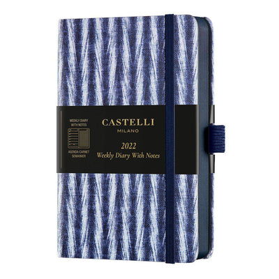 CTLI Agenda Shibori Poche Semainier et Carnet-Agenda-Castelli Milano-2022-Twill-Papeterie du Dôme