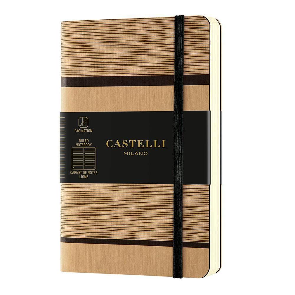 CTLI Carnet Tatami Poche Ligné-Carnet-Castelli Milano-Beige Capuccino-Papeterie du Dôme