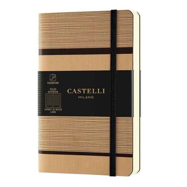 CTLI Carnet Tatami Poche Ligné-Carnet-Castelli Milano-Beige Capuccino-Papeterie du Dôme