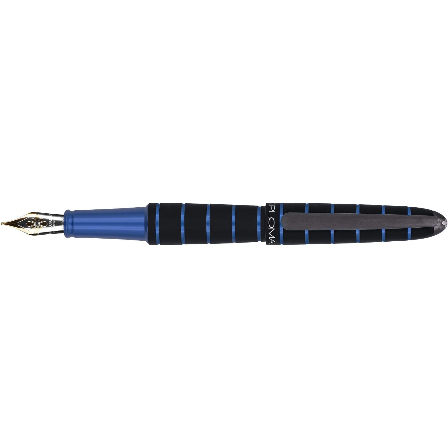 DPM Elox Ring Noir/Bleu Stylo Plume-Stylo Plume-Diplomat-Papeterie du Dôme