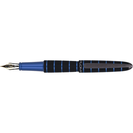 DPM Elox Ring Noir/Bleu Stylo Plume-Stylo Plume-Diplomat-Papeterie du Dôme
