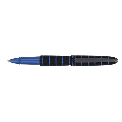 DPM Elox Ring Noir/Bleu Stylo Roller-Stylo Roller-Diplomat-Papeterie du Dôme