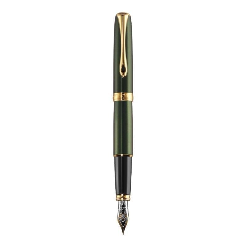 DPM Excellence A2 Evergreen Doré Stylo Plume 14ct-Stylo Plume-Diplomat-Papeterie du Dôme