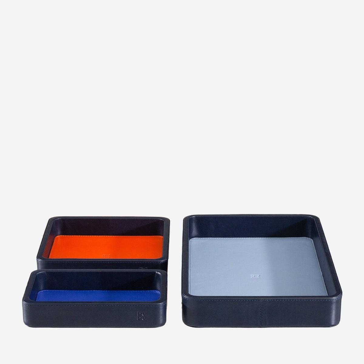 DUDU Colorful Set de Plateaux-Plateaux-dudubags-Navy-Papeterie du Dôme