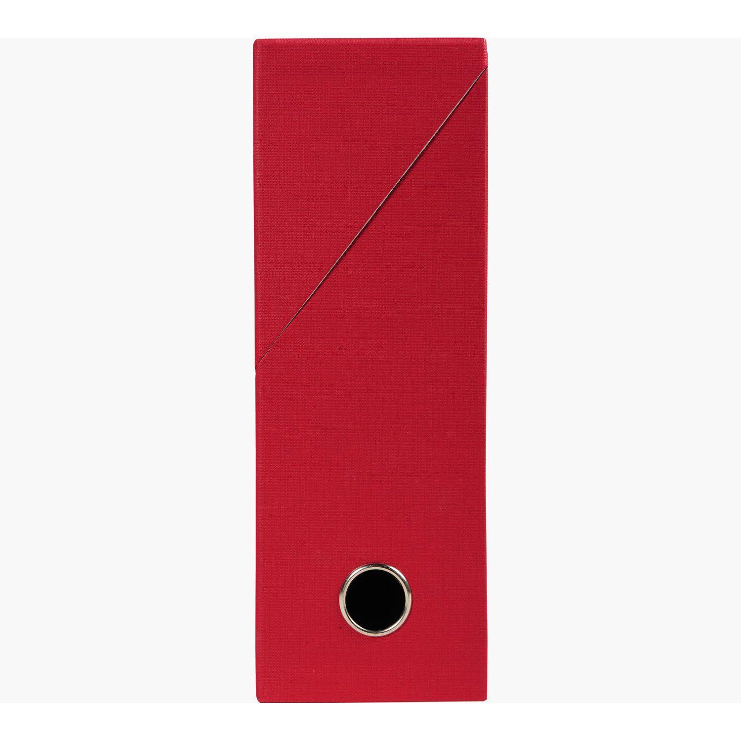 EXA Boîte de Transfert Toile 90mm-Boîte de transfert-Exacompta-Rouge-Papeterie du Dôme