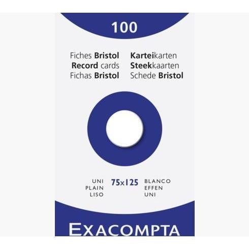 EXA Étui 100 Bristol 75x125-Bristol-Exacompta-Uni-Papeterie du Dôme
