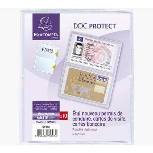 EXA Étui Carte de Crédit ou Carte de Visite-Étuis de protection-Exacompta-Papeterie du Dôme