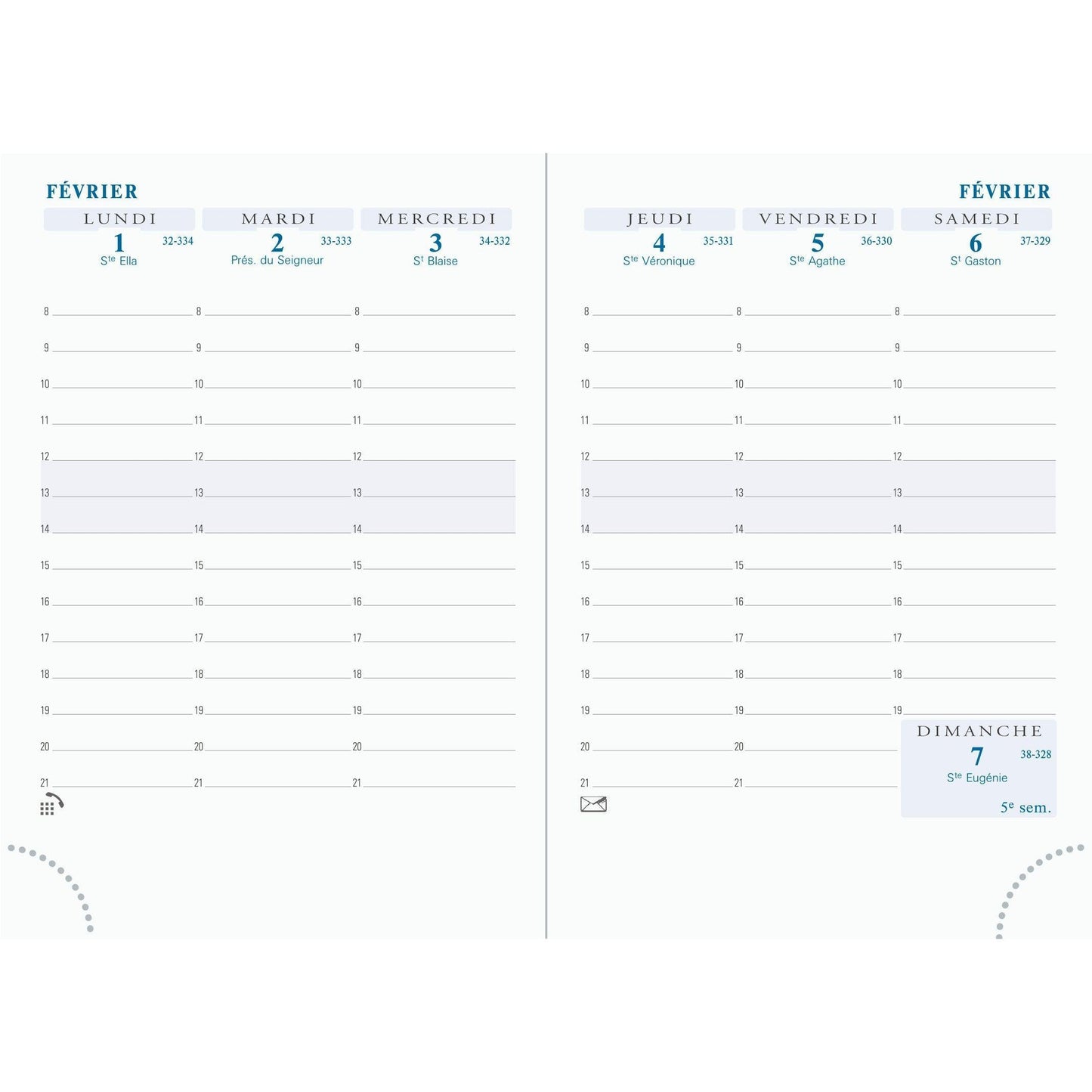 EXA Recharge Agenda Horizons 15 Semainier-Recharge Agenda-Exacompta-Papeterie du Dôme