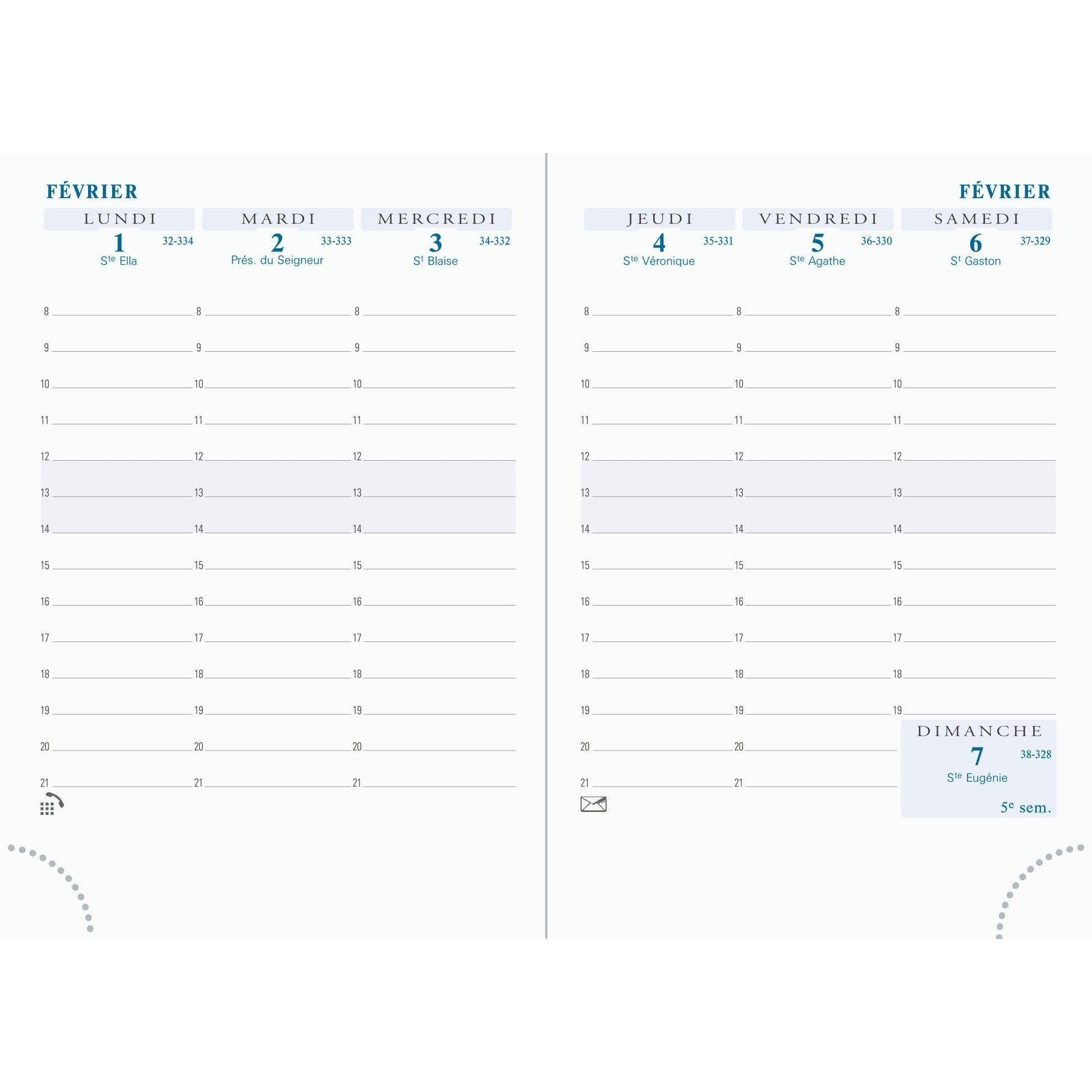 EXA Recharge Agenda Horizons 15 Semainier-Recharge Agenda-Exacompta-Papeterie du Dôme