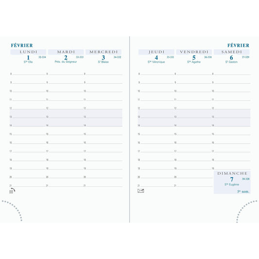 EXA Recharge Agenda Horizons 15 Semainier-Recharge Agenda-Exacompta-Papeterie du Dôme