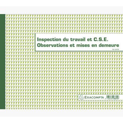 EXA Registre de l'Inspection du Travail 24x32-Registre-Exacompta-Papeterie du Dôme