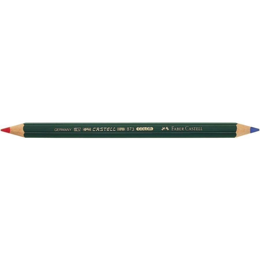 FC Crayon Castell Colour Bicolore Rouge et Bleu-Crayon-Faber-Castell-Papeterie du Dôme