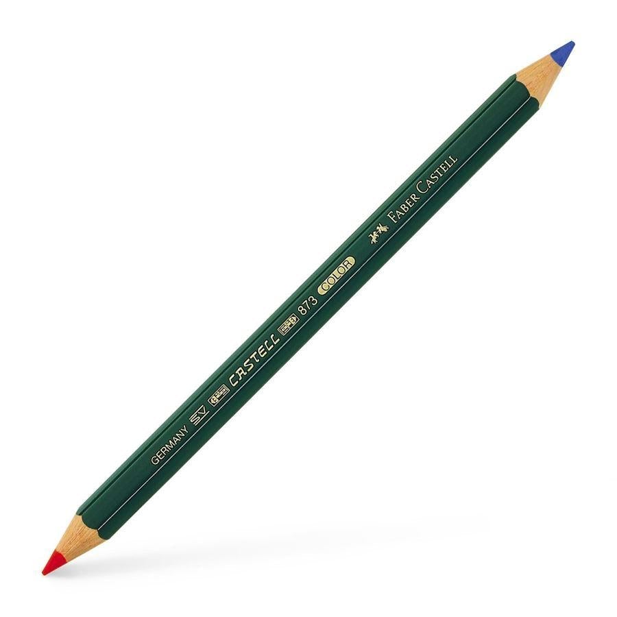 FC Crayon Castell Colour Bicolore Rouge et Bleu-Crayon-Faber-Castell-Papeterie du Dôme
