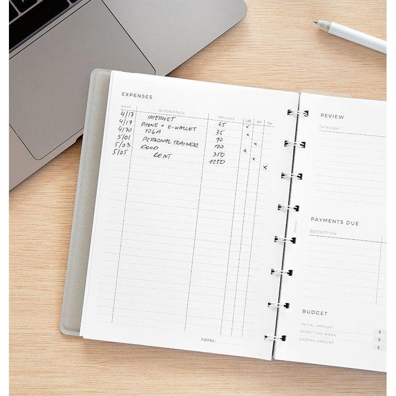 FFX Notebook A5 Expense Tracker-Recharge-Filofax-Papeterie du Dôme