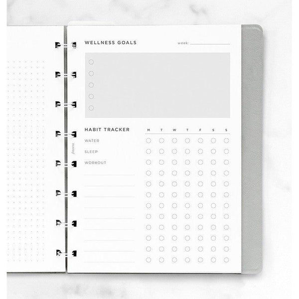 FFX Notebook A5 Wellness Tracker-Recharge-Filofax-Papeterie du Dôme