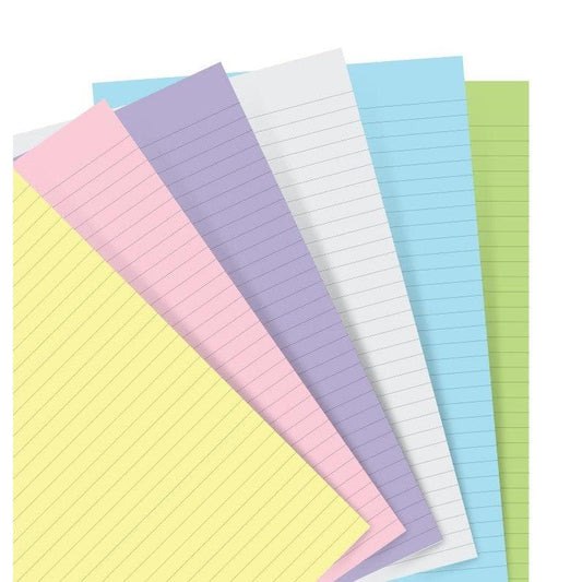FFX Notebooks - Feuilles de notes lignées - Assortiment Pastel - A5-Recharge Notebook-Filofax-Papeterie du Dôme