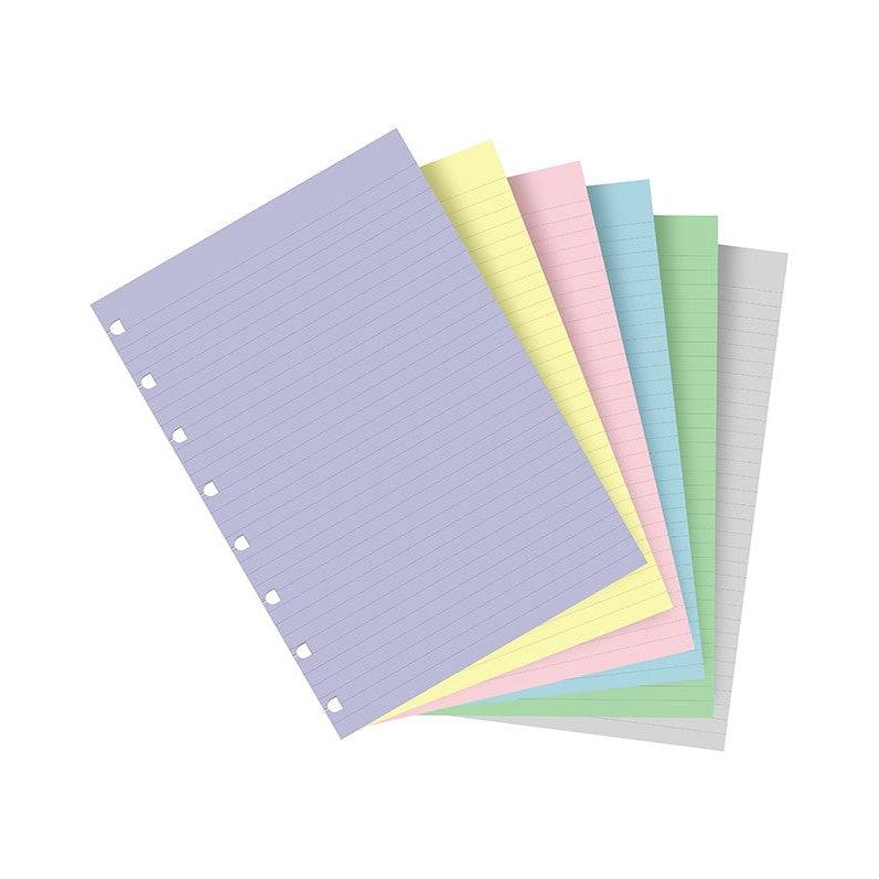FFX Notebooks - Feuilles de notes lignées - Assortiment Pastel - A5-Recharge Notebook-Filofax-Papeterie du Dôme