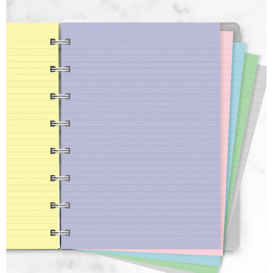 FFX Notebooks - Feuilles de notes lignées - Assortiment Pastel - A5-Recharge Notebook-Filofax-Papeterie du Dôme