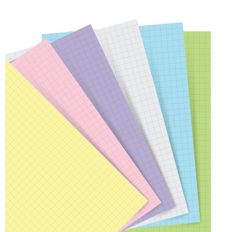 FFX Notebooks - Feuilles de notes quadrillées - Assortiment Pastel - Pocket-Recharge Notebook-Filofax-Papeterie du Dôme