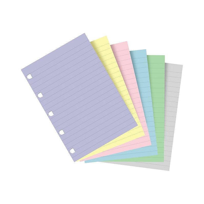 FFX Notebooks Pocket - Feuilles de notes lignées - Assortiment Pastel-Recharge Notebook-Filofax-Pocket-Papeterie du Dôme