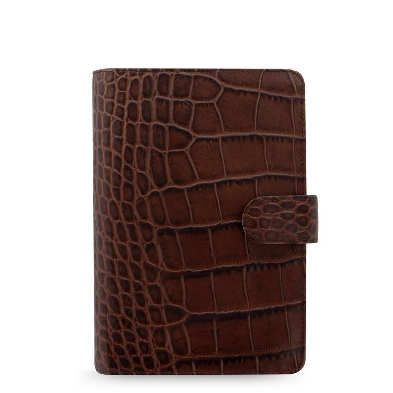 FFX Personal Classic Croc-Organiseur-Filofax-Marron-Papeterie du Dôme