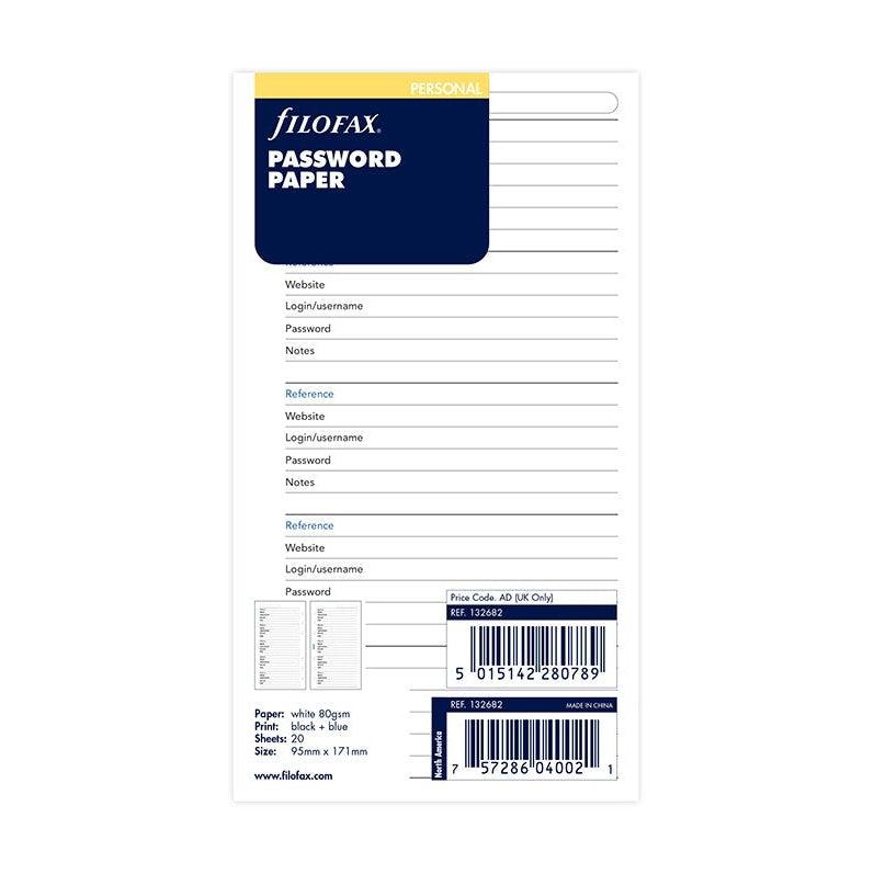 FFX Personal Recharge Mot de Passe-Recharge-Filofax-Papeterie du Dôme