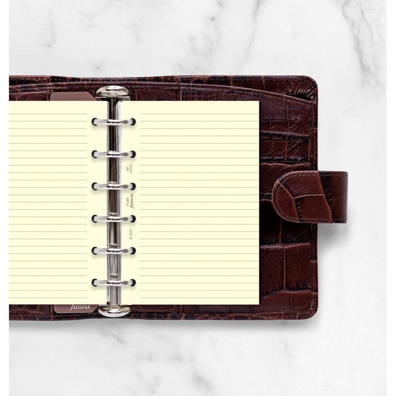 FFX Pocket Recharge Feuilles Lignées Crème-Filofax-Papeterie du Dôme