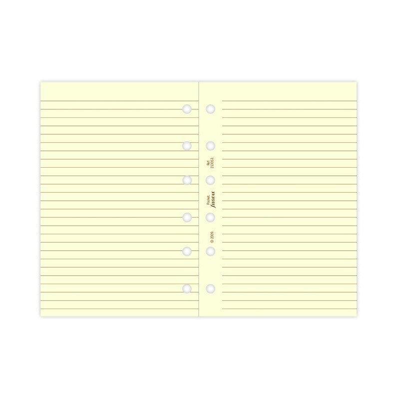 FFX Pocket Recharge Feuilles Lignées Crème-Filofax-Papeterie du Dôme