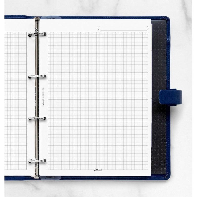 FFX Recharge A4 Feuilles Quadrillées-Recharge-Filofax-Papeterie du Dôme