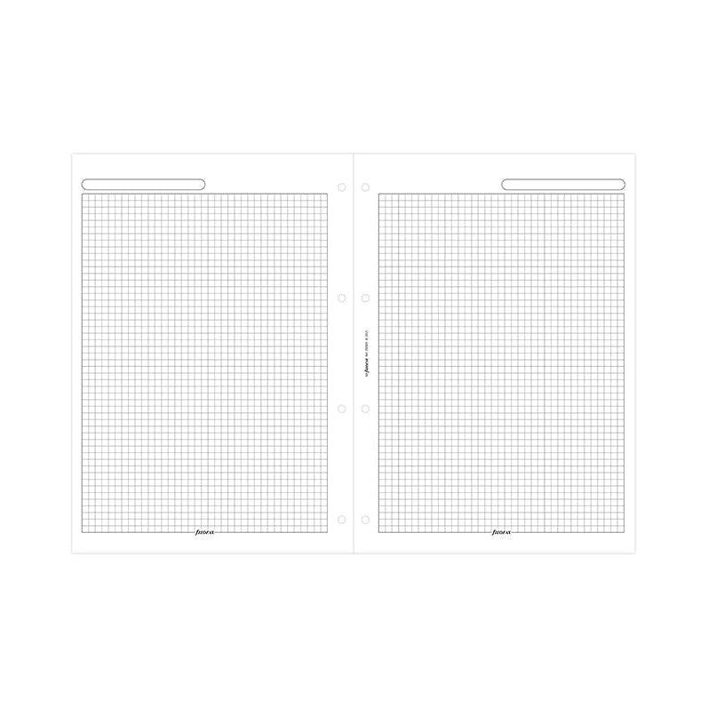 FFX Recharge A4 Feuilles Quadrillées-Recharge-Filofax-Papeterie du Dôme