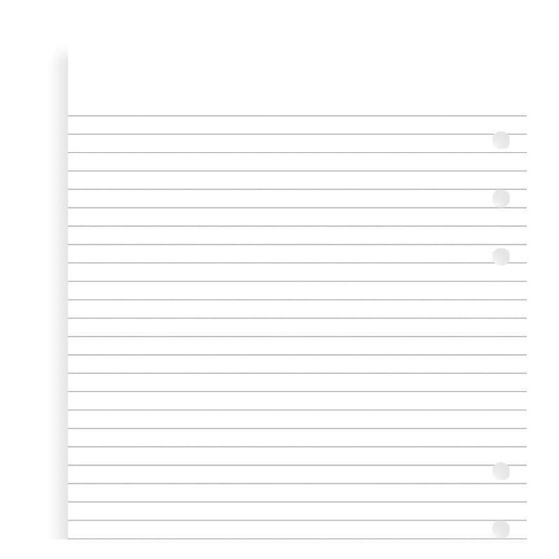 FFX Recharge A5 Feuilles Lignées Blanches-Recharge-Filofax-Papeterie du Dôme