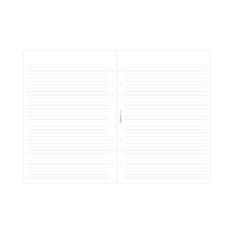 FFX Recharge A5 Feuilles Lignées Blanches-Recharge-Filofax-Papeterie du Dôme