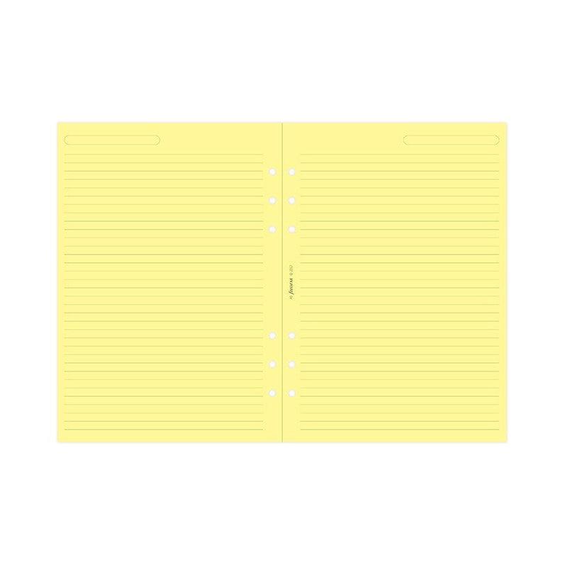 FFX Recharge A5 Feuilles Lignées Jaunes-Recharge-Filofax-Papeterie du Dôme