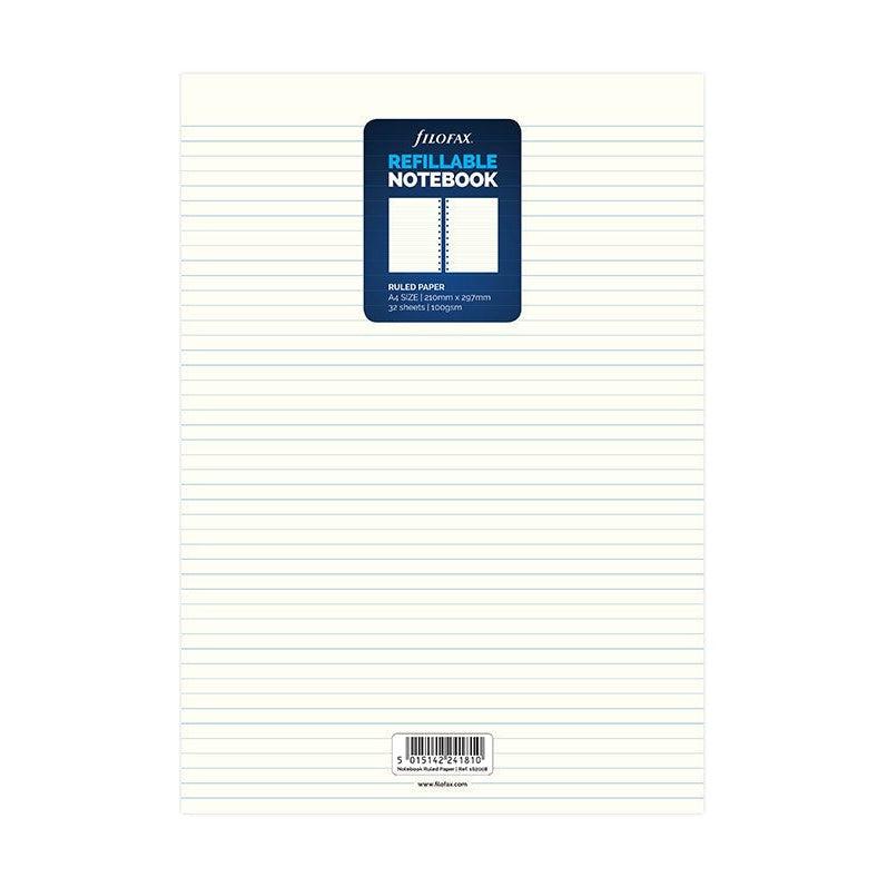 FFX Recharge Notebook Lignée Blanc A4-Recharge Notebook-Filofax-A4-Papeterie du Dôme