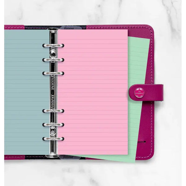 FFX Recharge Personal Feuilles Lignées Pastel Assorties-Recharge-Filofax-Papeterie du Dôme