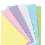 FFX Recharge Personal Feuilles Lignées Pastel Assorties-Recharge-Filofax-Papeterie du Dôme