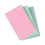 FFX Recharge Personal Feuilles Lignées Pastel Assorties-Recharge-Filofax-Papeterie du Dôme
