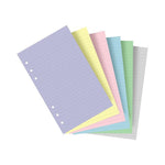 FFX Recharge Personal Feuilles Lignées Pastel Assorties-Recharge-Filofax-Papeterie du Dôme