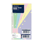 FFX Recharge Personal Feuilles Lignées Pastel Assorties-Recharge-Filofax-Papeterie du Dôme