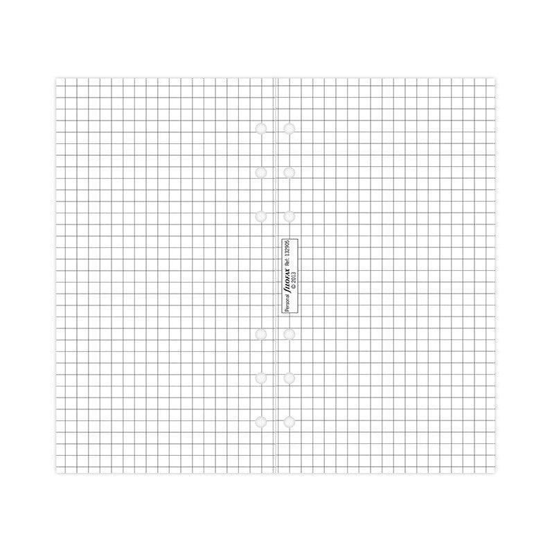 FFX Recharge Personal Feuilles Quadrillées Blanches-Recharge-Filofax-Papeterie du Dôme