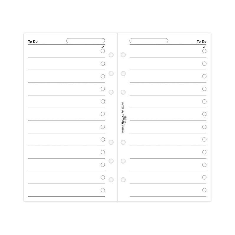 FFX Recharge Personal To Do-Autres Recharges Agenda-Filofax-Papeterie du Dôme