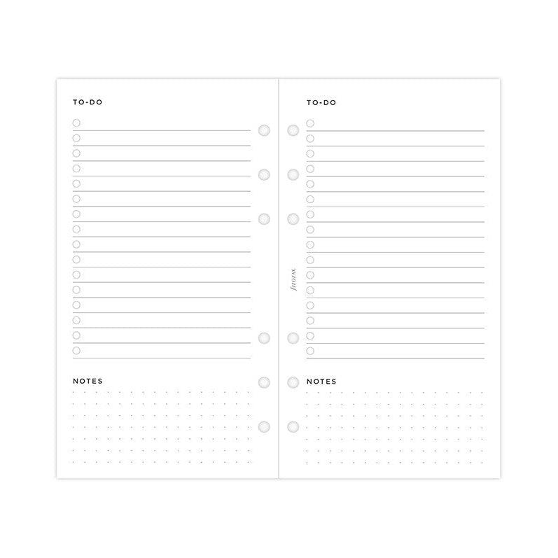 FFX Recharge Personal To Do Minimal-Autres Recharges Agenda-Filofax-Papeterie du Dôme