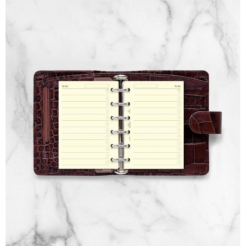 FFX Recharge Pocket Cream To Do-Autres Recharges Agenda-Filofax-Papeterie du Dôme