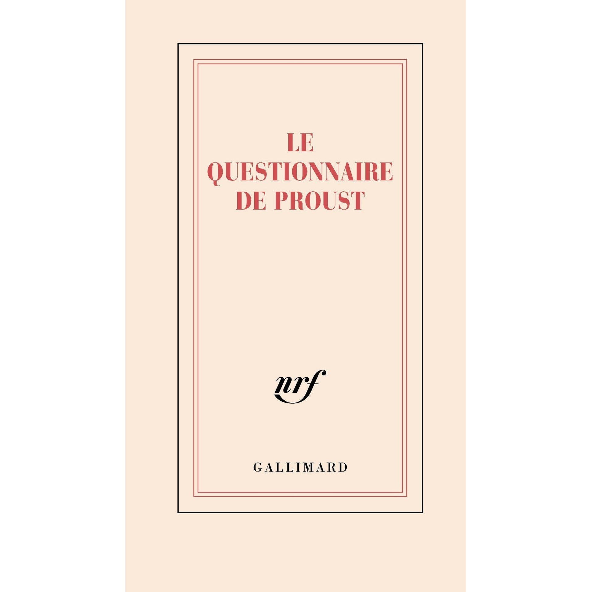 GLMR Carnet "Le Questionnaire de Proust" Ligné-Carnet-Gallimard-Papeterie du Dôme